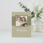 Carte de remerciements Modèle photo personnalisé (Debout devant)