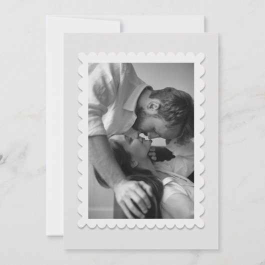 Carte De Remerciements Modern Be my Valentine Photo Holiday Card (Dos)