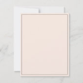 Carte De Remerciements Modern Blush Pink Professional (Dos)