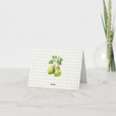 Carte De Remerciements Modern Green Gingham Perfect Pair Bridal Shower (Dos)
