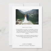 Carte De Remerciements Modern Love Photo Collage Navy Blue (Dos)