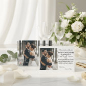 Carte De Remerciements Modern Minimalist Handwritten Script Photo Wedding