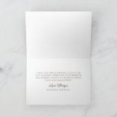 Carte De Remerciements Modern Minimalist Sage Green Stripes Wedding (Intérieur)