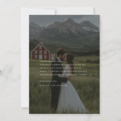 Carte De Remerciements Modern Rustic 2 Mariage photo (Dos)