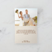 Carte De Remerciements Modern Rustic Western Rope Hearts Ranch Wedding (Intérieur)