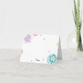 Carte De Remerciements Modern Simple Custom Photo Birthday Greeting Card (Dos)