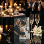 Carte De Remerciements Modern Simple Photo Wedding Thank You Card W Note