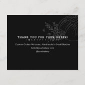 Carte De Remerciements Modern Small Bakery Bread Care (Dos)