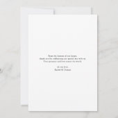 Carte De Remerciements Modern Sunset Silhouette Wedding Thank You Card (Dos)