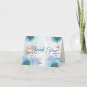 Carte De Remerciements Modern Watercolor Botanical (Dos)