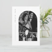 Carte De Remerciements Moderne 3 Mariage photo (Debout devant)