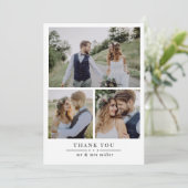 Carte De Remerciements Moderne 4 Mariage photo (Debout devant)