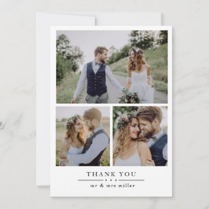 Carte De Remerciements Moderne 4 Mariage photo