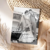 Carte de remerciements moderne avec photo