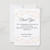Carte De Remerciements Moderne Blush ivoire Romantique Pearl Neutre Maria (Devant)