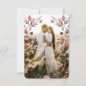 Carte de remerciements moderne Boho Folk avec phot (Devant)