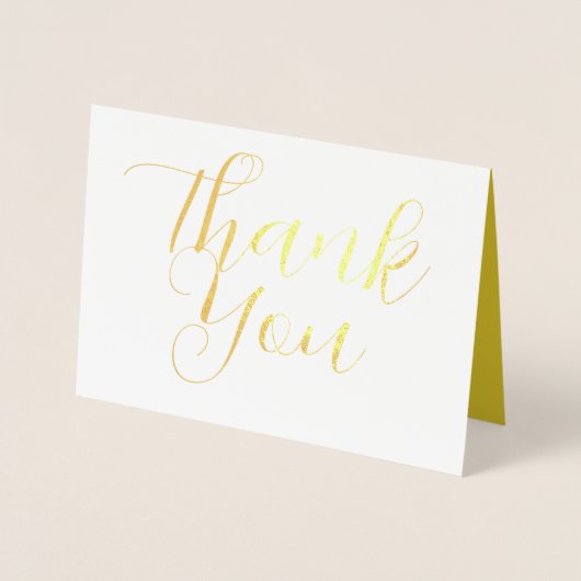 Carte de remerciements, Moderne Calligraphie Carte (Devant)