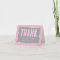 Moderne Chic Type rose et violet Baby shower fille