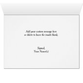 Carte de remerciements moderne contemporaine rose (Intérieur Horizontal (Bas))