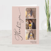 Carte de remerciements moderne de graduation cardi (Devant)