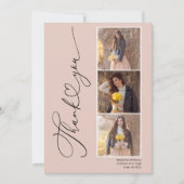 Carte de remerciements moderne de graduation cardi (Devant)