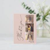 Carte de remerciements moderne de graduation cardi (Debout devant)