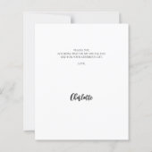 Carte de remerciements moderne de graduation photo (Dos)