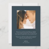 Carte De Remerciements Moderne Delicate Mariage de verdure printanière (Dos)