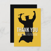 Carte de remerciements moderne d'obtention du (Devant / Derrière)