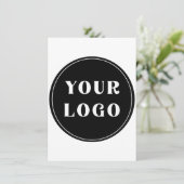 Carte De Remerciements Moderne, élégant, élégant et personnalisable (Debout devant)