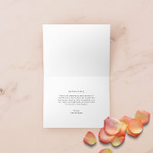 Carte De Remerciements Moderne Elegant Simple Script Chic Mariage Photo