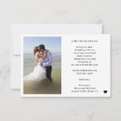 Carte De Remerciements Moderne et drôle typographie décontractée 2 photos (Dos)