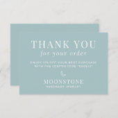 Carte De Remerciements Moderne Lune (Devant / Derrière)