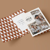 Carte De Remerciements Moderne minima terre cuite Noël multi photo