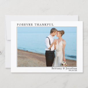 Carte De Remerciements Moderne minimaliste simple pour toujours Thankar e