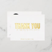 Carte de remerciements moderne pour petites entrep (Recto/Verso)