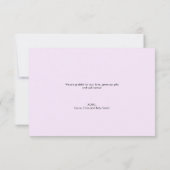Carte De Remerciements Moderne Purple Baby girl Custom photo collage (Dos)