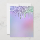 Carte de remerciements moderne Rainbow Parties sci (Dos)