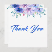 Carte de remerciements moderne, simple et belle (Devant / Derrière)