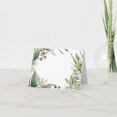 Carte De Remerciements Moderne Simple Monogramme Nom Noël (Dos)