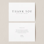 Carte De Remerciements Moderne Simple Sans Mariage photo W Note<br><div class="desc">Paysage simple mariage moderne carte de remerciements avec note. Pas de photo.</div>
