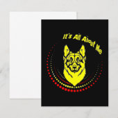 Carte De Remerciements Moi berger allemand (Devant / Derrière)