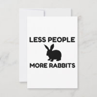 Moins de gens Plus de lapins amusants