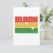 Carte De Remerciements Mois de l'histoire des Noirs C'est plus qu'un mois (Debout devant)