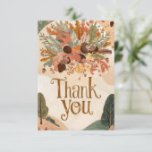 Carte De Remerciements Moisson Maple Automne automne (Debout devant)
