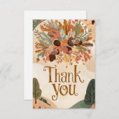 Carte De Remerciements Moisson Maple Automne automne (Devant / Derrière)