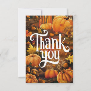 Carte De Remerciements Moisson Maple Automne automne