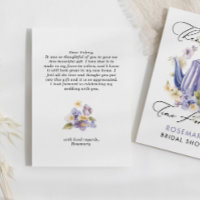 Moment du thé aquarelle FLoral Shower de Mariage 