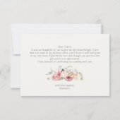 Carte De Remerciements Moment du thé pour la fête de mariage  (Dos)