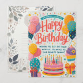 Carte De Remerciements Moments heureux (Devant / Derrière)